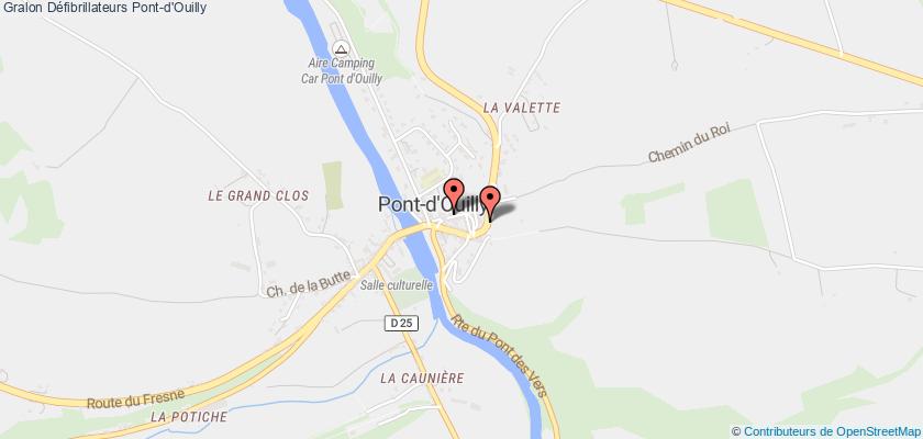 plan défibrillateurs Pont-d'Ouilly