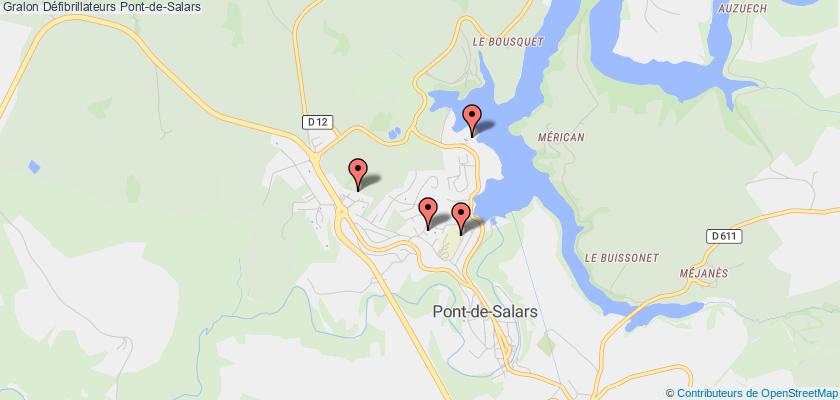 plan défibrillateurs Pont-de-Salars