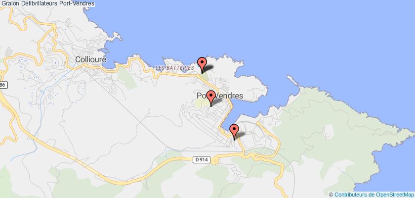 plan défibrillateurs Port-Vendres