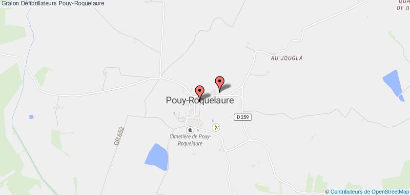 plan défibrillateurs Pouy-Roquelaure