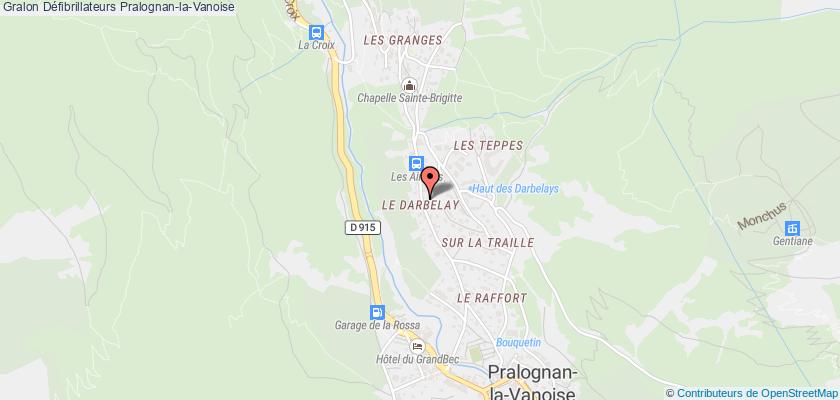 plan défibrillateurs Pralognan-la-Vanoise
