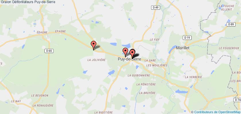 plan défibrillateurs Puy-de-Serre
