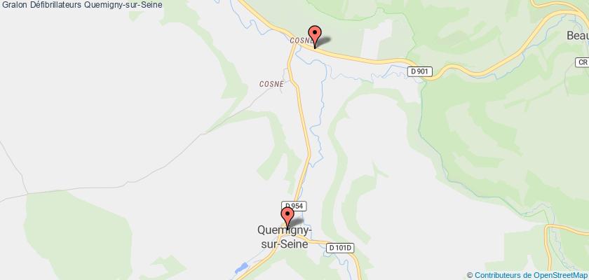 plan défibrillateurs Quemigny-sur-Seine
