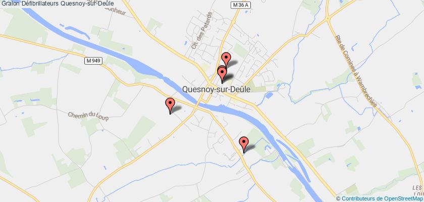 plan défibrillateurs Quesnoy-sur-Deûle