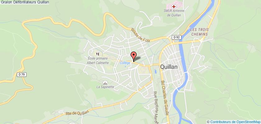 plan défibrillateurs Quillan