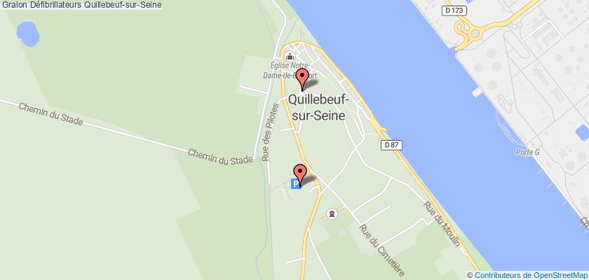 plan défibrillateurs Quillebeuf-sur-Seine