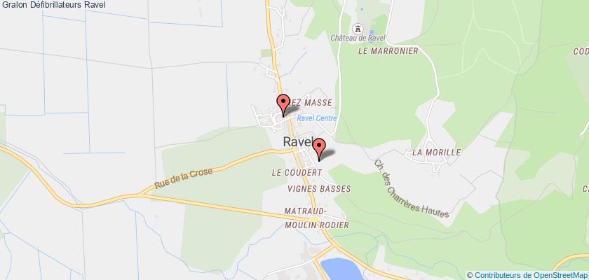 plan défibrillateurs Ravel