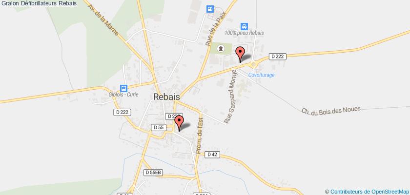 plan défibrillateurs Rebais