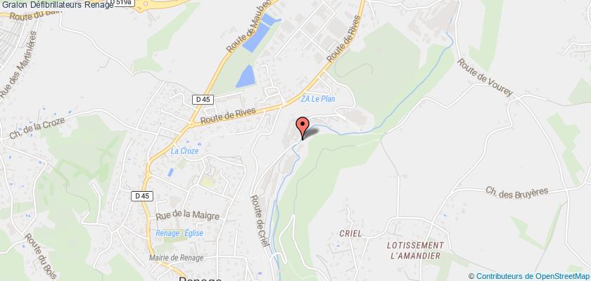 plan défibrillateurs Renage