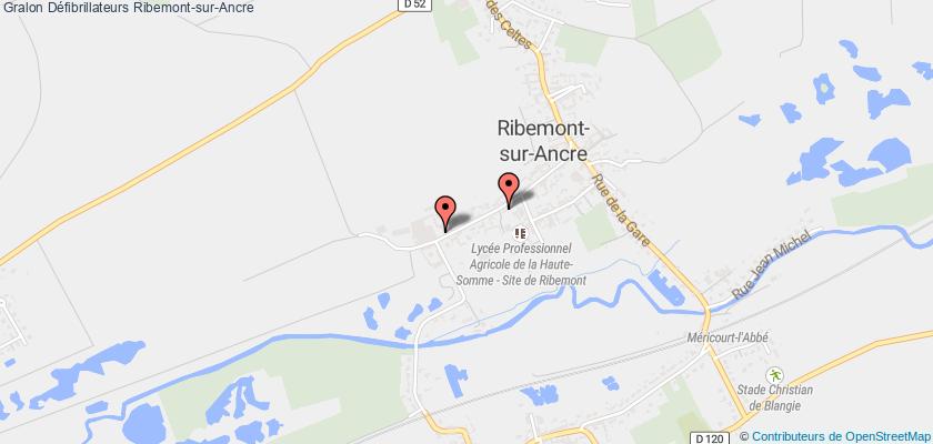 plan défibrillateurs Ribemont-sur-Ancre
