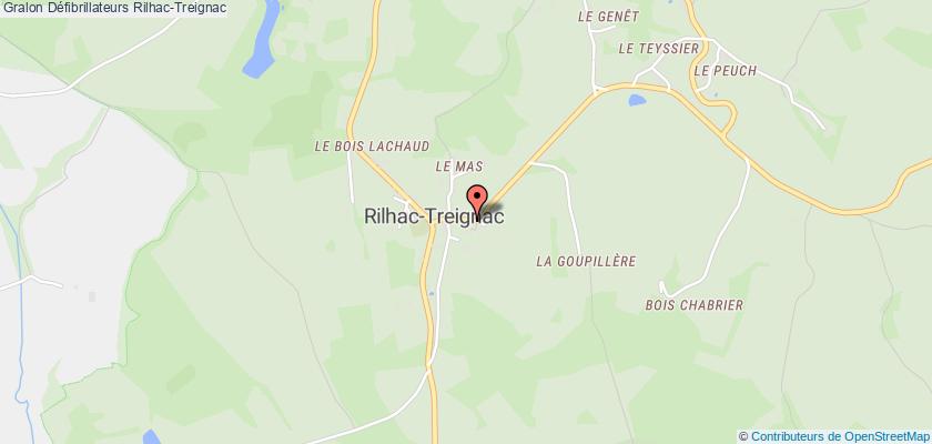 plan défibrillateurs Rilhac-Treignac