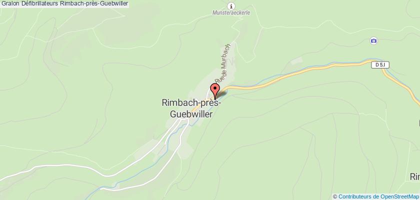 plan défibrillateurs Rimbach-près-Guebwiller