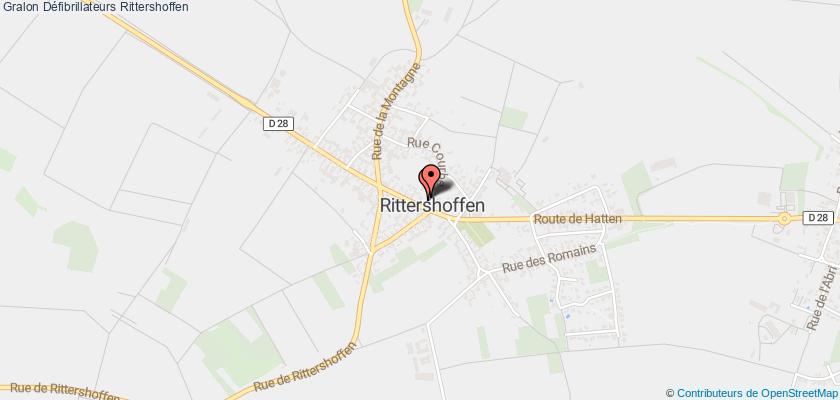 plan défibrillateurs Rittershoffen