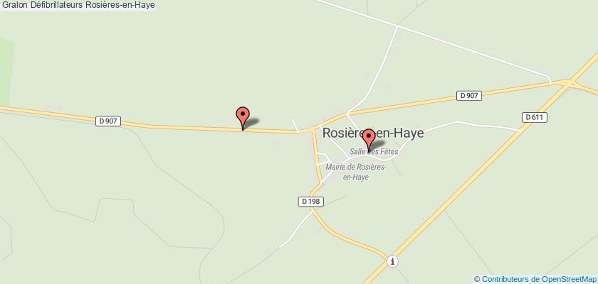 plan défibrillateurs Rosières-en-Haye