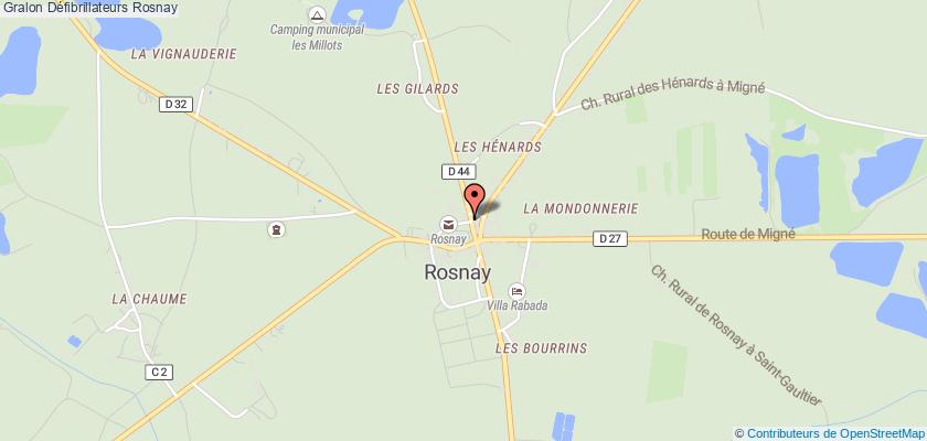 plan défibrillateurs Rosnay
