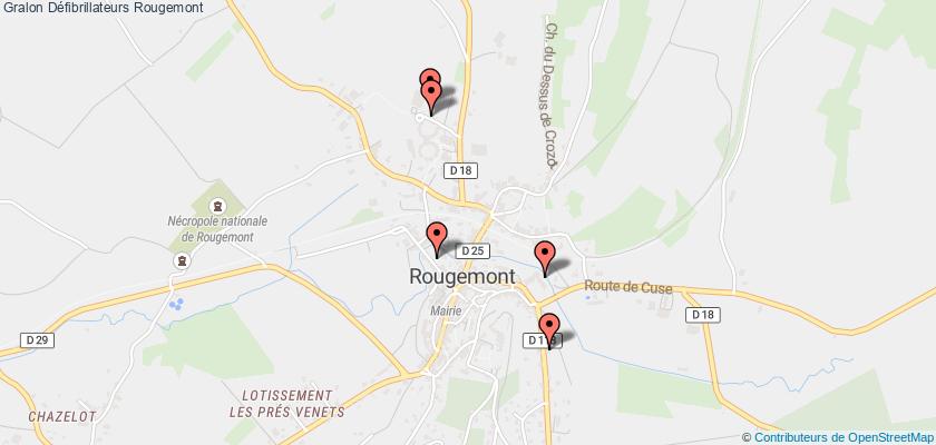 plan défibrillateurs Rougemont