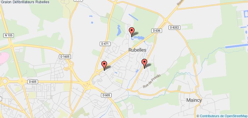 plan défibrillateurs Rubelles