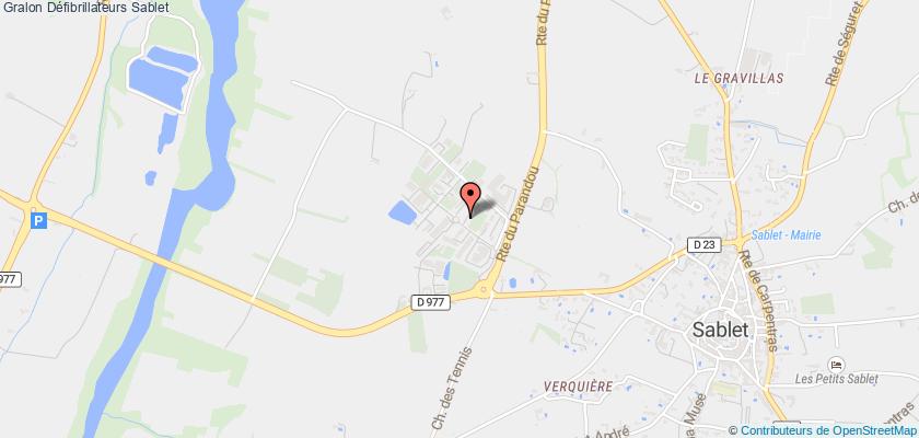 plan défibrillateurs Sablet