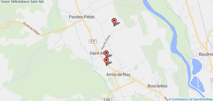 plan défibrillateurs Saint-Abit
