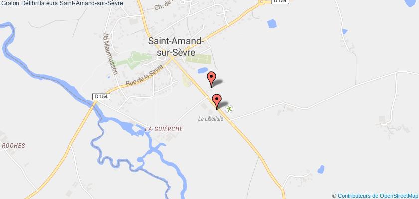 plan défibrillateurs Saint-Amand-sur-Sèvre