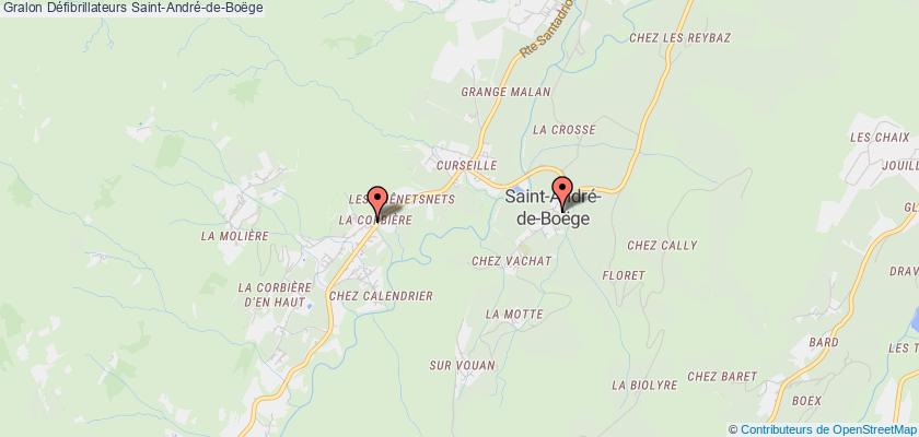 plan défibrillateurs Saint-André-de-Boëge