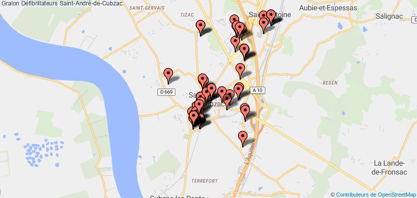plan défibrillateurs Saint-André-de-Cubzac