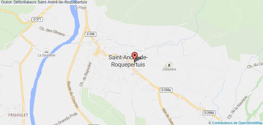 plan défibrillateurs Saint-André-de-Roquepertuis
