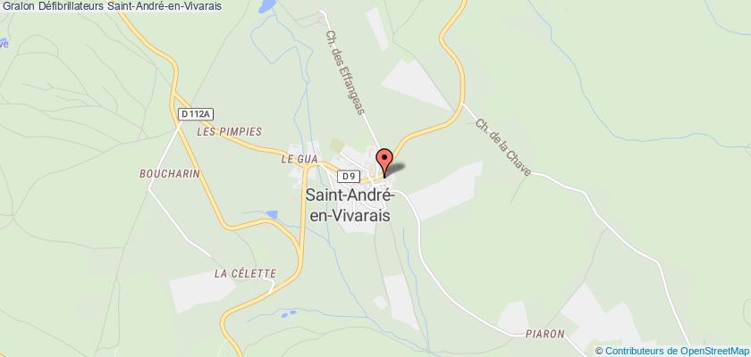 plan défibrillateurs Saint-André-en-Vivarais