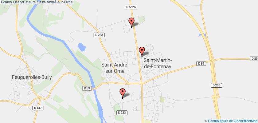 plan défibrillateurs Saint-André-sur-Orne