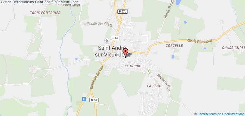 plan défibrillateurs Saint-André-sur-Vieux-Jonc