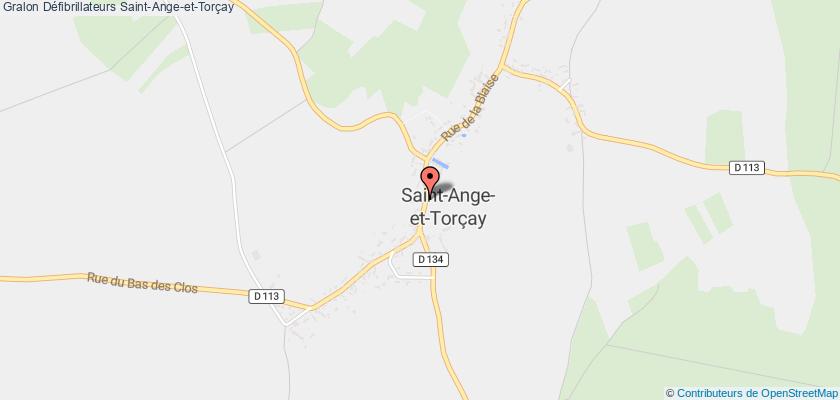 plan défibrillateurs Saint-Ange-et-Torçay
