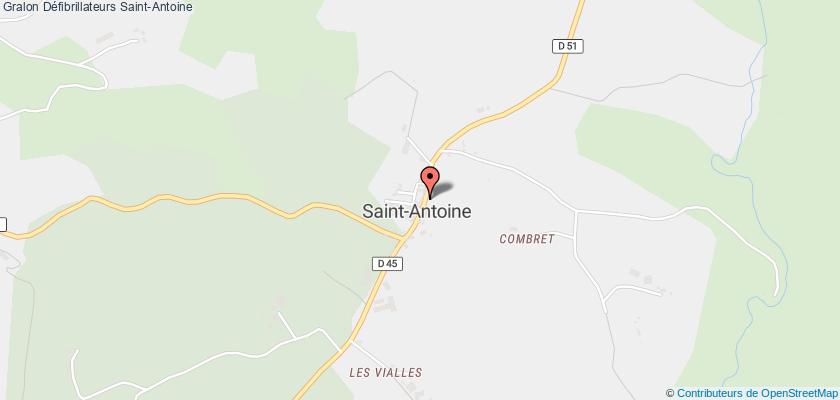 plan défibrillateurs Saint-Antoine