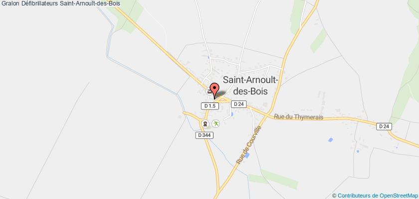 plan défibrillateurs Saint-Arnoult-des-Bois