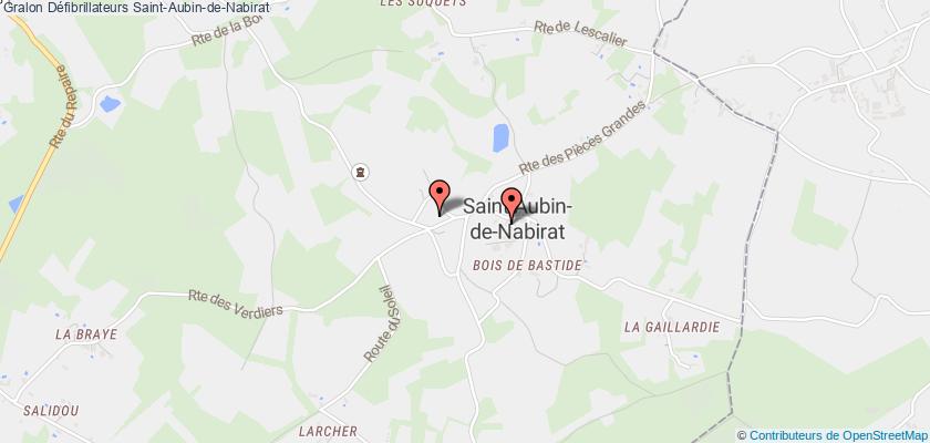 plan défibrillateurs Saint-Aubin-de-Nabirat