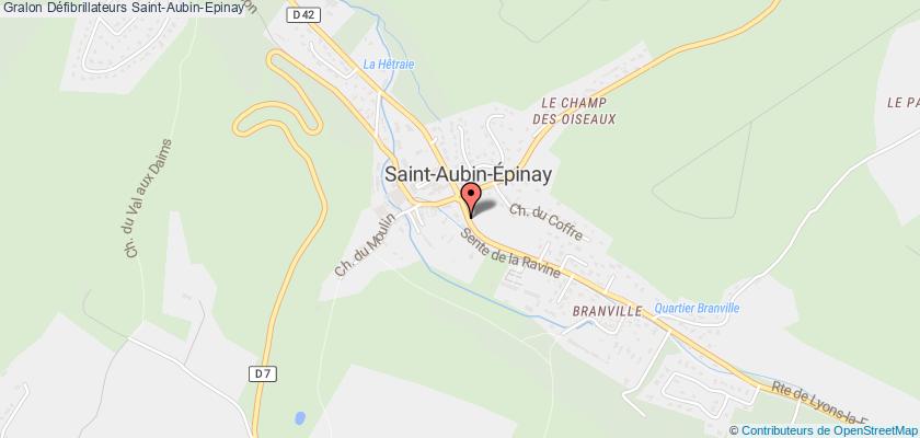 plan défibrillateurs Saint-Aubin-Epinay
