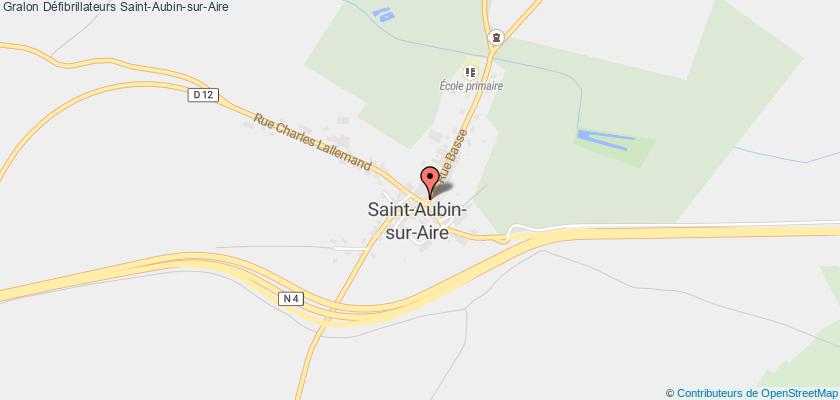 plan défibrillateurs Saint-Aubin-sur-Aire