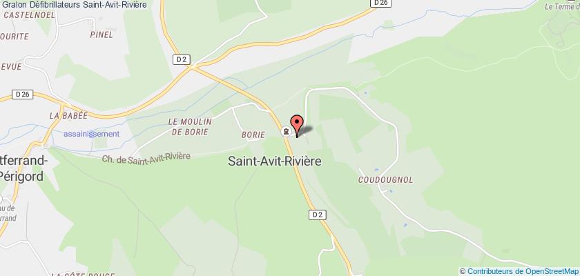 plan défibrillateurs Saint-Avit-Rivière