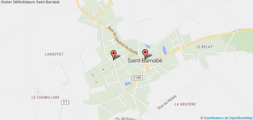 plan défibrillateurs Saint-Barnabé