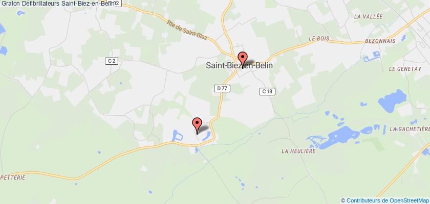 plan défibrillateurs Saint-Biez-en-Belin