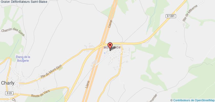 plan défibrillateurs Saint-Blaise