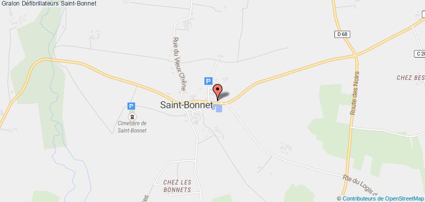 plan défibrillateurs Saint-Bonnet