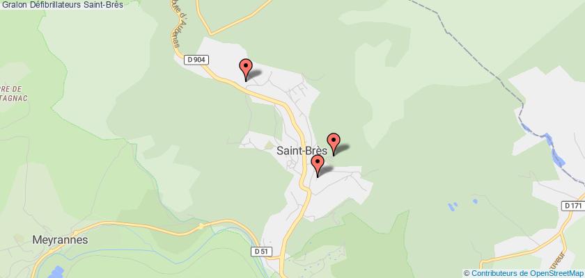 plan défibrillateurs Saint-Brès