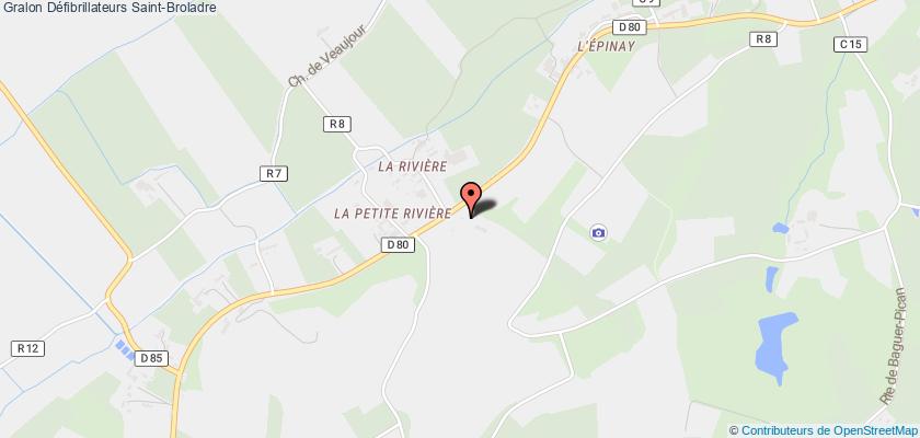 plan défibrillateurs Saint-Broladre