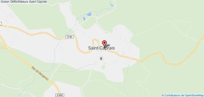 plan défibrillateurs Saint-Caprais