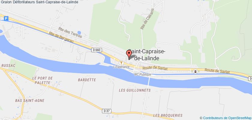plan défibrillateurs Saint-Capraise-de-Lalinde