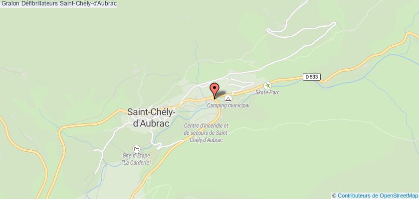 plan défibrillateurs Saint-Chély-d'Aubrac