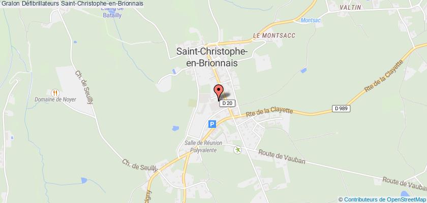 plan défibrillateurs Saint-Christophe-en-Brionnais