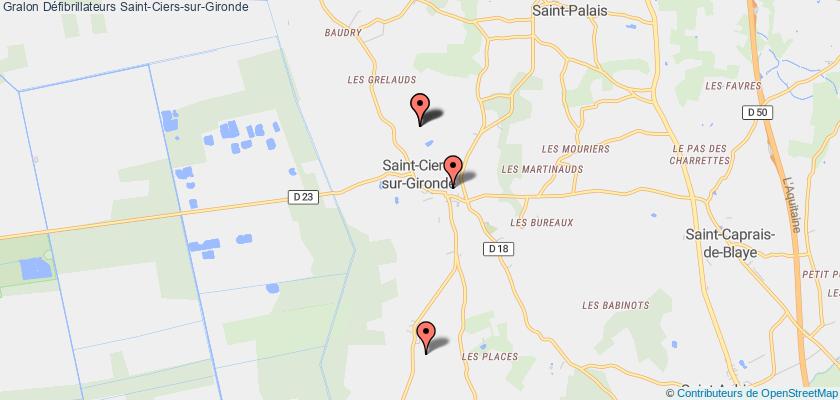 plan défibrillateurs Saint-Ciers-sur-Gironde