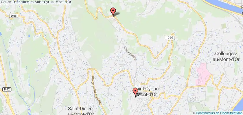 plan défibrillateurs Saint-Cyr-au-Mont-d'Or