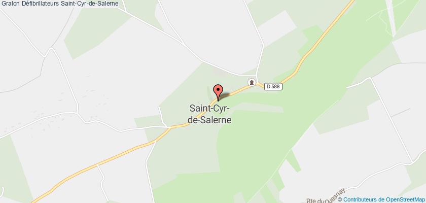 plan défibrillateurs Saint-Cyr-de-Salerne